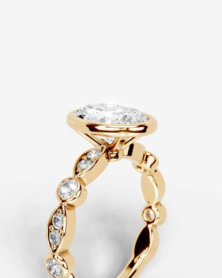 Marquise Solitaire With Tulip Prongs Lab Grown Diamond Engagement Ring