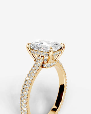 Marquise Solitaire With Tulip Prongs Lab Grown Diamond Engagement Ring