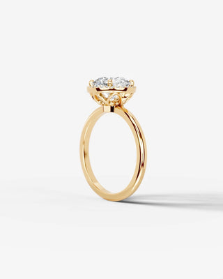 Marquise Solitaire With Tulip Prongs Lab Grown Diamond Engagement Ring