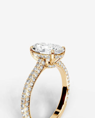 Marquise Solitaire With Tulip Prongs Lab Grown Diamond Engagement Ring