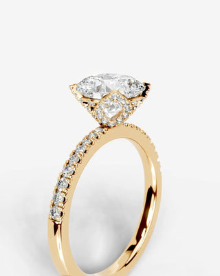 Marquise Solitaire With Tulip Prongs Lab Grown Diamond Engagement Ring