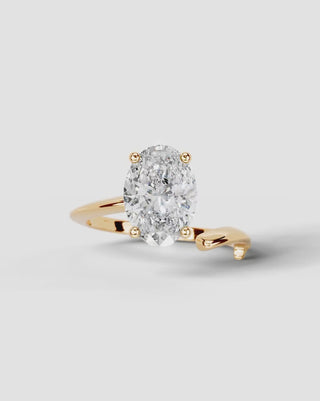 Marquise Solitaire With Tulip Prongs Lab Grown Diamond Engagement Ring