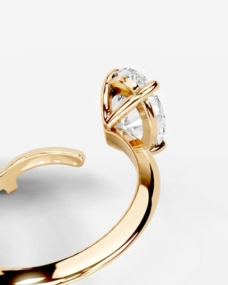 Marquise Solitaire With Tulip Prongs Lab Grown Diamond Engagement Ring