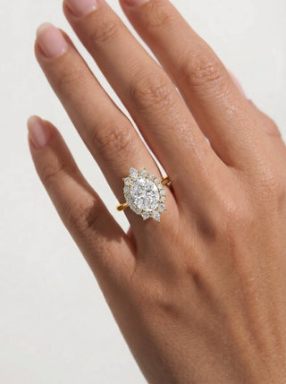 Marquise Solitaire With Tulip Prongs Lab Grown Diamond Engagement Ring