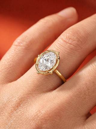 Marquise Solitaire With Tulip Prongs Lab Grown Diamond Engagement Ring