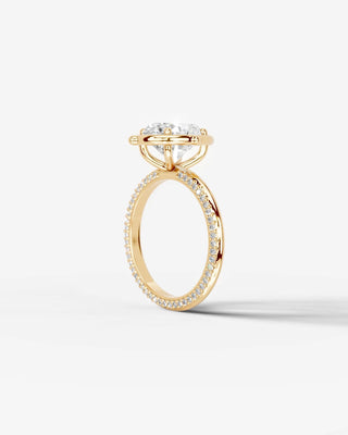 Marquise Solitaire With Tulip Prongs Lab Grown Diamond Engagement Ring