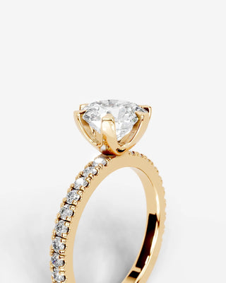 Marquise Solitaire With Tulip Prongs Lab Grown Diamond Engagement Ring