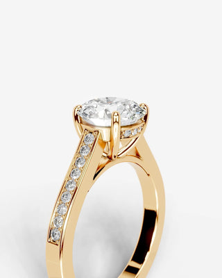 Marquise Solitaire With Tulip Prongs Lab Grown Diamond Engagement Ring