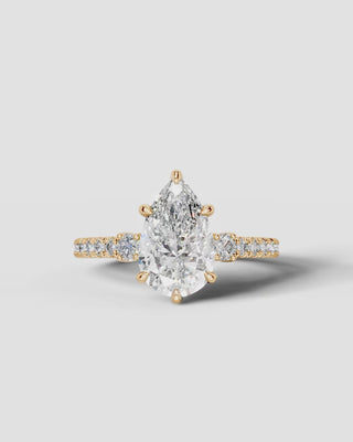 Marquise Solitaire With Tulip Prongs Lab Grown Diamond Engagement Ring