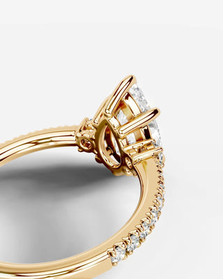Marquise Solitaire With Tulip Prongs Lab Grown Diamond Engagement Ring