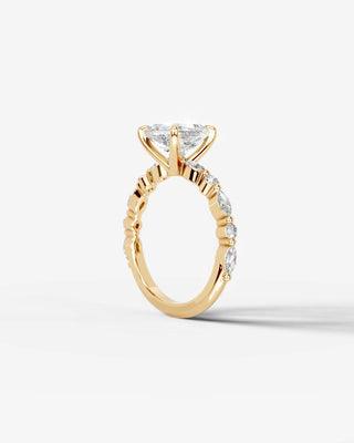Marquise Solitaire With Tulip Prongs Lab Grown Diamond Engagement Ring
