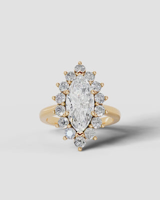 Marquise Solitaire With Tulip Prongs Lab Grown Diamond Engagement Ring