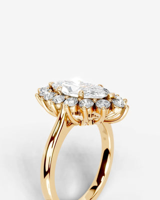Marquise Solitaire With Tulip Prongs Lab Grown Diamond Engagement Ring