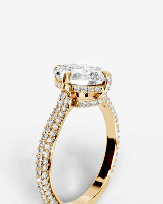 Marquise Solitaire With Tulip Prongs Lab Grown Diamond Engagement Ring