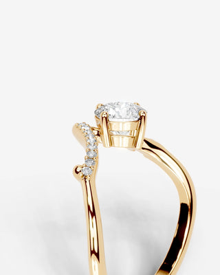 Marquise Solitaire With Tulip Prongs Lab Grown Diamond Engagement Ring
