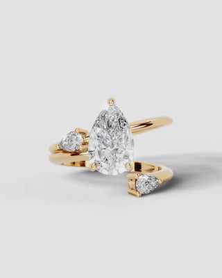 Marquise Solitaire With Tulip Prongs Lab Grown Diamond Engagement Ring