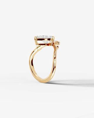 Marquise Solitaire With Tulip Prongs Lab Grown Diamond Engagement Ring