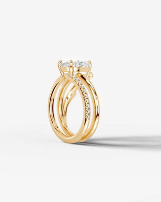 Marquise Solitaire With Tulip Prongs Lab Grown Diamond Engagement Ring