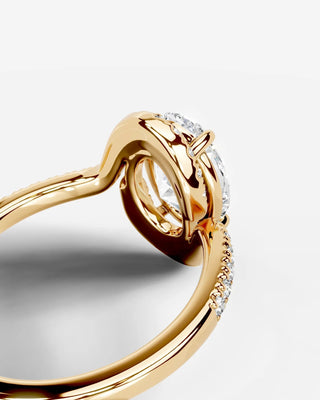 Marquise Solitaire With Tulip Prongs Lab Grown Diamond Engagement Ring