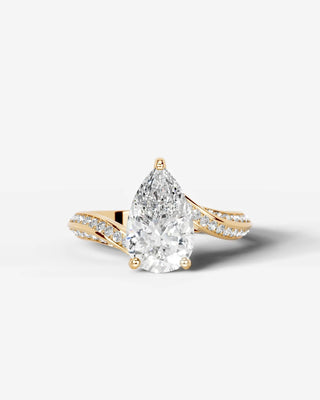 Marquise Solitaire With Tulip Prongs Lab Grown Diamond Engagement Ring