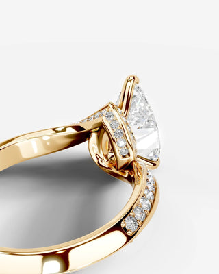Marquise Solitaire With Tulip Prongs Lab Grown Diamond Engagement Ring