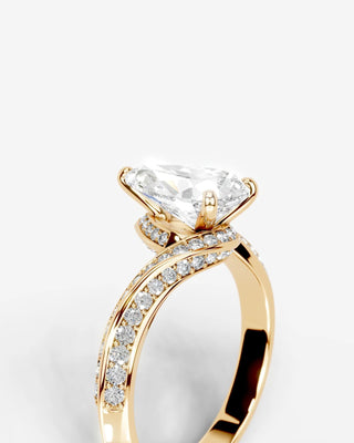 Marquise Solitaire With Tulip Prongs Lab Grown Diamond Engagement Ring