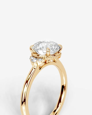 Marquise Solitaire With Tulip Prongs Lab Grown Diamond Engagement Ring