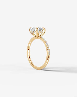 Marquise Solitaire With Tulip Prongs Lab Grown Diamond Engagement Ring