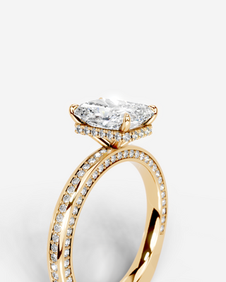 Marquise Solitaire With Tulip Prongs Lab Grown Diamond Engagement Ring