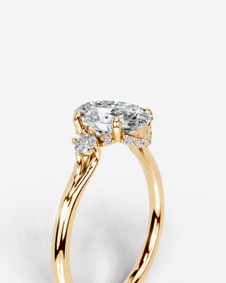 Marquise Solitaire With Tulip Prongs Lab Grown Diamond Engagement Ring