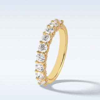 Moissanite Bridal Set – 3.0 CT Round Cut Engagement Ring with Matching Band 8