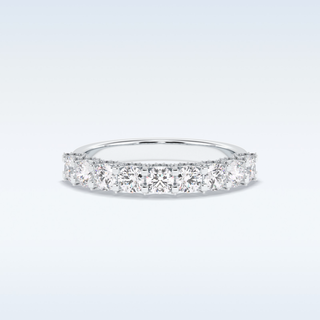 Moissanite Bridal Set – 3.0 CT Round Cut Engagement Ring with Matching Band 1