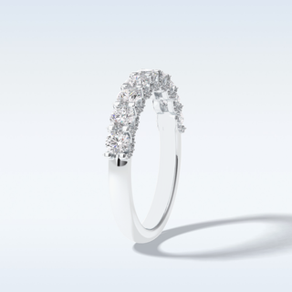 Moissanite Bridal Set – 3.0 CT Round Cut Engagement Ring with Matching Band 5