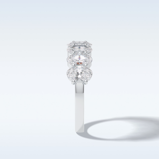 Moissanite Bridal Set – 2.5 CT Round Cut Engagement Ring with Matching Band 13