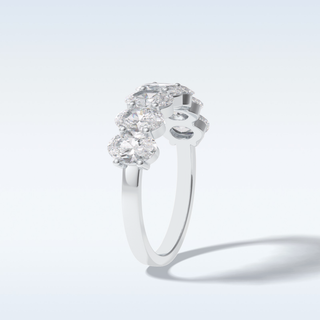 Moissanite Bridal Set – 2.5 CT Round Cut Engagement Ring with Matching Band 11