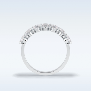 Moissanite Bridal Set – 2.5 CT Round Cut Engagement Ring with Matching Band 14