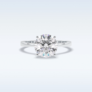 Moissanite Bridal Set – 2.5 CT Round Cut Engagement Ring with Matching Band 1