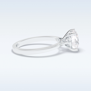 Moissanite Bridal Set – 2.5 CT Round Cut Engagement Ring with Matching Band 3