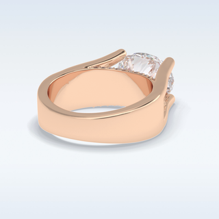 3.0 CT Pave Engagement Ring Featuring Oval Moissanite