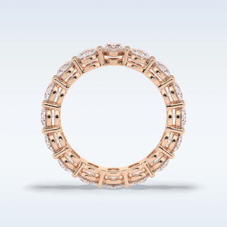 Full Eternity Wedding Band with 3.03 CT Round Cut Moissanite