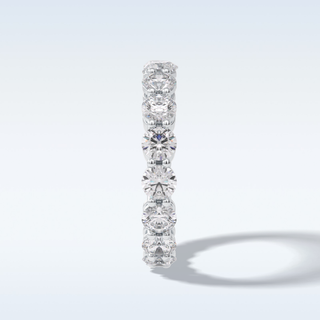 Full Eternity Wedding Band with 3.03 CT Round Cut Moissanite