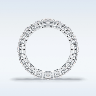 Full Eternity Wedding Band with 3.03 CT Round Cut Moissanite
