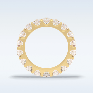 Full Eternity Wedding Band with 3.03 CT Round Cut Moissanite