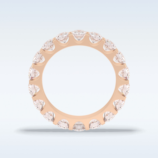 Full Eternity Wedding Band with 3.03 CT Round Cut Moissanite