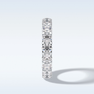Full Eternity Wedding Band with 3.03 CT Round Cut Moissanite