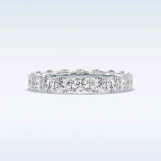 Full Eternity Wedding Band with 3.52 CT Round Cut Moissanite