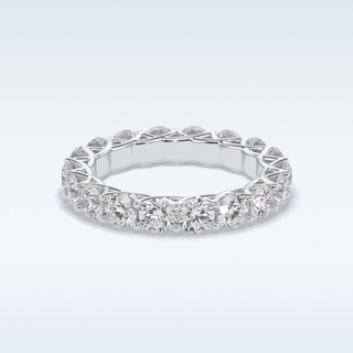 Full Eternity Wedding Band with 3.52 CT Round Cut Moissanite