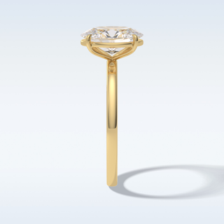Minimalist 2 CT Solitaire Engagement Ring Featuring Oval Moissanite