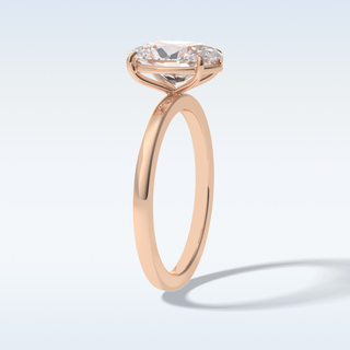 Minimalist 2 CT Solitaire Engagement Ring Featuring Oval Moissanite