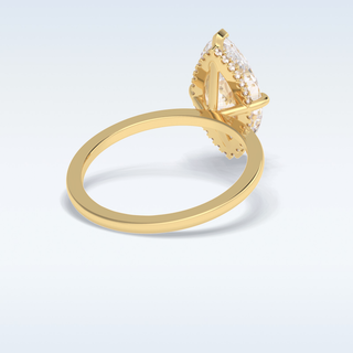 Minimalist 2.97 CT Solitaire Engagement Ring Featuring Marquise Moissanite
